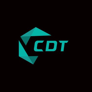 CDT yaratıcı minimalist harf logosu. CDT eşsiz vektör baş harfleri alfabe harf logosu tasarımı 