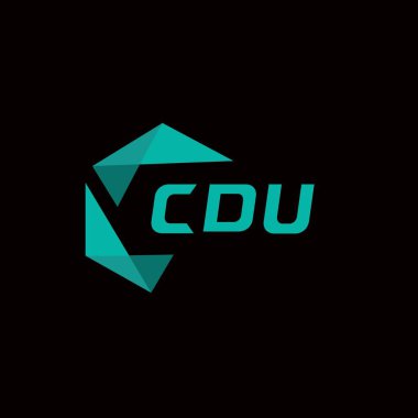 CDU yaratıcı minimalist harf logosu. CDU benzersiz vektör baş harfleri harf logosu tasarımı 