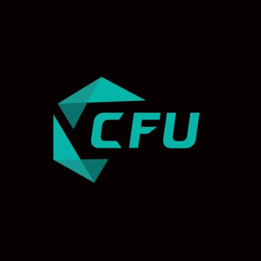 CFU yaratıcı minimalist harf logosu. CFU benzersiz vektör baş harfleri harf logosu tasarımı 