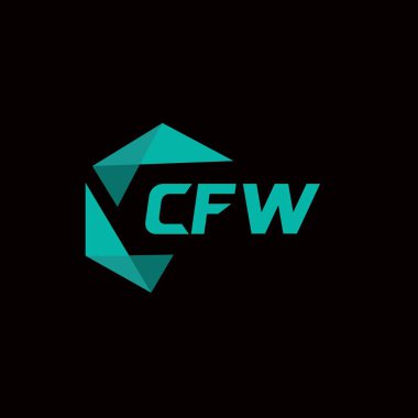 CFW yaratıcı minimalist harf logosu. CFW eşsiz vektör baş harfleri alfabe harfi logo tasarımı 