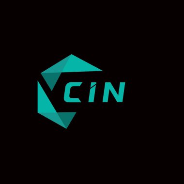 CIN yaratıcı minimalist harf logosu. CIN benzersiz vektör baş harfleri alfabe harf logosu tasarımı 