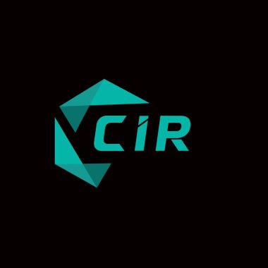 CIR yaratıcı minimalist harf logosu. CIR benzersiz vektör baş harfleri alfabe harf logosu tasarımı 