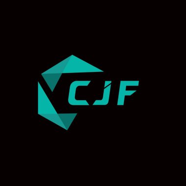 CJF yaratıcı minimalist harf logosu. CJF benzersiz vektör baş harfleri harf logosu tasarımı 