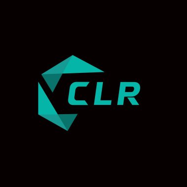 CLR yaratıcı minimalist harf logosu. CLR benzersiz vektör baş harfleri harf logosu tasarımı 