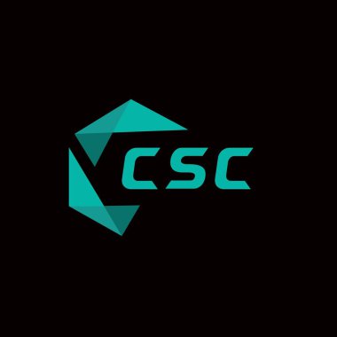 CSC yaratıcı minimalist harf logosu. CSC eşsiz vektör baş harfleri alfabe harf logosu tasarımı 