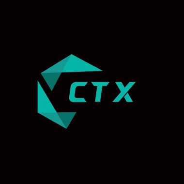 CTX yaratıcı minimalist harf logosu. CTX eşsiz vektör baş harfleri alfabe harf logosu tasarımı 