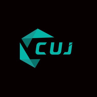CUJ yaratıcı minimalist harf logosu. CUJ benzersiz vektör baş harfleri harf logosu tasarımı 