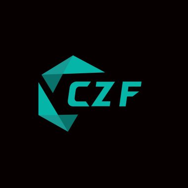 CZF yaratıcı minimalist harf logosu. CZF benzersiz vektör baş harfleri harf logosu tasarımı 