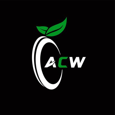 ACW yaratıcı minimalist harf logosu. ACW benzersiz vektör baş harfleri alfabe harfi logo tasarımı 