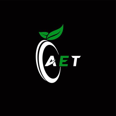 AET yaratıcı minimalist harf logosu. AET eşsiz vektör baş harfleri alfabe harf logosu tasarımı 