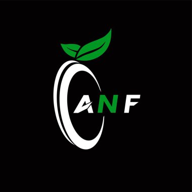 ANF yaratıcı minimalist harf logosu. ANF eşsiz vektör baş harfleri alfabe harfi logo tasarımı 