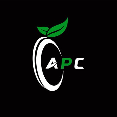 APC yaratıcı minimalist harf logosu. APC benzersiz vektör baş harfleri alfabe harfi logo tasarımı 