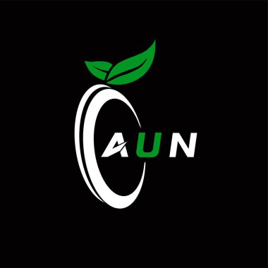AUN yaratıcı minimalist harf logosu. AUN benzersiz vektör baş harfleri harf logosu tasarımı 