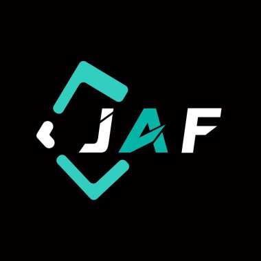 JAF yaratıcı minimalist harf logosu. JAF benzersiz vektör baş harfleri harf logosu tasarımı 