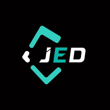 JED yaratıcı minimalist harf logosu. JED benzersiz vektör baş harfleri alfabe harfi logo tasarımı 