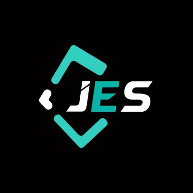 JES yaratıcı minimalist harf logosu. JES benzersiz vektör baş harfleri alfabe harfi logo tasarımı 