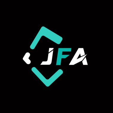 JFA yaratıcı minimalist harf logosu. JFA eşsiz vektör baş harfleri alfabe harf logosu tasarımı 