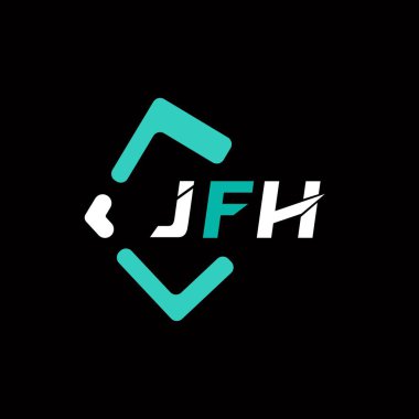 JFH yaratıcı minimalist harf logosu. JFH benzersiz vektör baş harfleri harf logosu tasarımı 