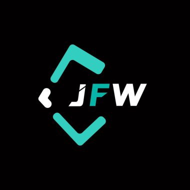 JFW yaratıcı minimalist harf logosu. JFW benzersiz vektör baş harfleri harf logosu tasarımı 