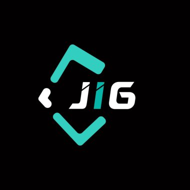 JIG yaratıcı minimalist harf logosu. JIG benzersiz vektör baş harfleri harf logosu tasarımı 