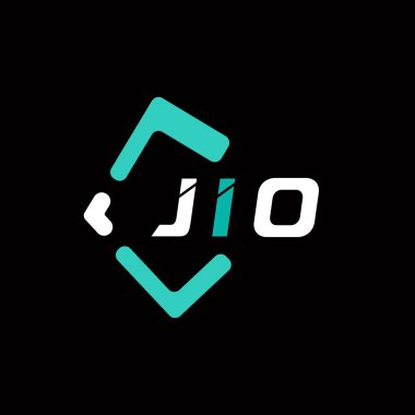 JIO yaratıcı minimalist harf logosu. JIO benzersiz vektör baş harfleri harf logosu tasarımı 