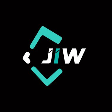 JIW yaratıcı minimalist harf logosu. JIW benzersiz vektör baş harfleri harf logosu tasarımı 