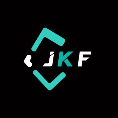 JKF yaratıcı minimalist harf logosu. JKF benzersiz vektör baş harfleri harf logosu tasarımı 