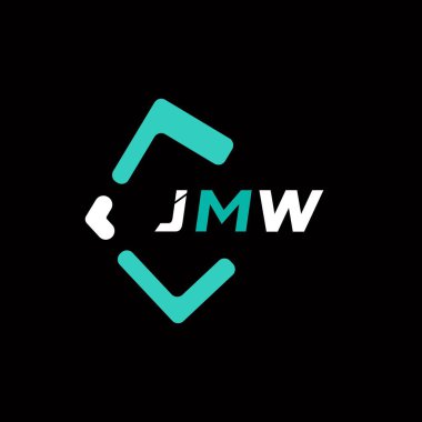 JMW yaratıcı minimalist harf logosu. JMW benzersiz vektör baş harfleri harf logosu tasarımı 