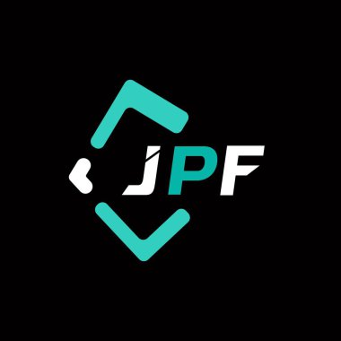 JPF yaratıcı minimalist harf logosu. JPF benzersiz vektör baş harfleri harf logosu tasarımı 