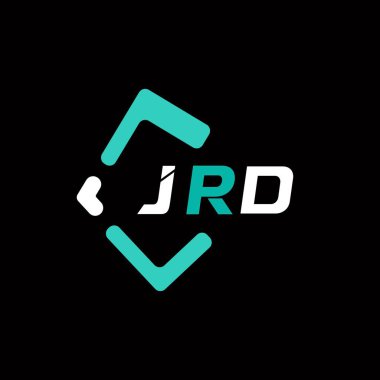 JRD yaratıcı minimalist harf logosu. JRD benzersiz vektör baş harfleri harf logosu tasarımı 