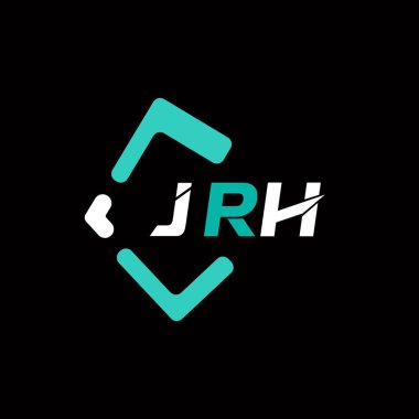 JRH yaratıcı minimalist harf logosu. JRH benzersiz vektör baş harfleri harf logosu tasarımı 