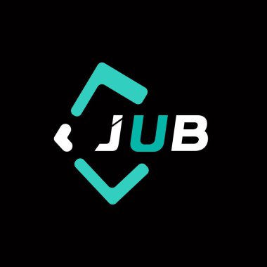 JUB yaratıcı minimalist harf logosu. JUB benzersiz vektör baş harfleri harf logosu tasarımı 