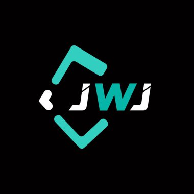 JWJ yaratıcı minimalist harf logosu. JWJ benzersiz vektör baş harfleri harf logosu tasarımı 