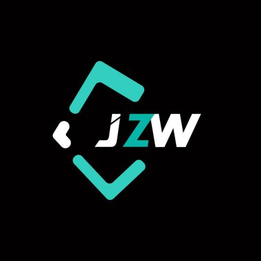 JZW yaratıcı minimalist harf logosu. JZW benzersiz vektör baş harfleri harf logosu tasarımı 