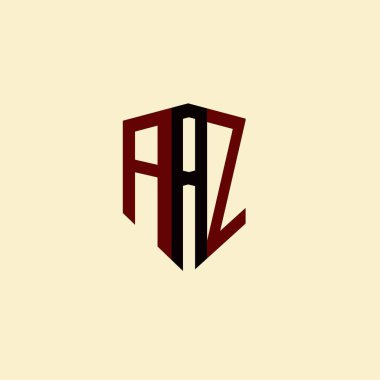 AAZ yaratıcı minimalist harf logosu. AAZ benzersiz vektör baş harfleri harf logosu tasarımı