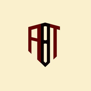 ABT yaratıcı minimalist harf logosu. ABT eşsiz vektör baş harfleri alfabe harf logosu tasarımı