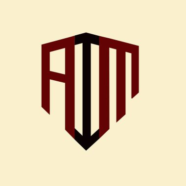 AIM yaratıcı minimalist harf logosu. AIM benzersiz vektör baş harfleri harf logosu tasarımı