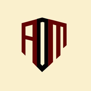 AOM yaratıcı minimalist harf logosu. AOM benzersiz vektör baş harfleri harf logosu tasarımı