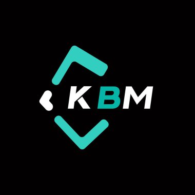 KBM yaratıcı minimalist harf logosu. KBM benzersiz vektör baş harfleri harf logosu tasarımı