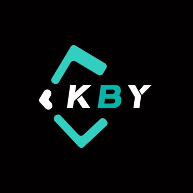 KBY yaratıcı minimalist harf logosu. KBY benzersiz vektör baş harfleri alfabe harfi logo tasarımı