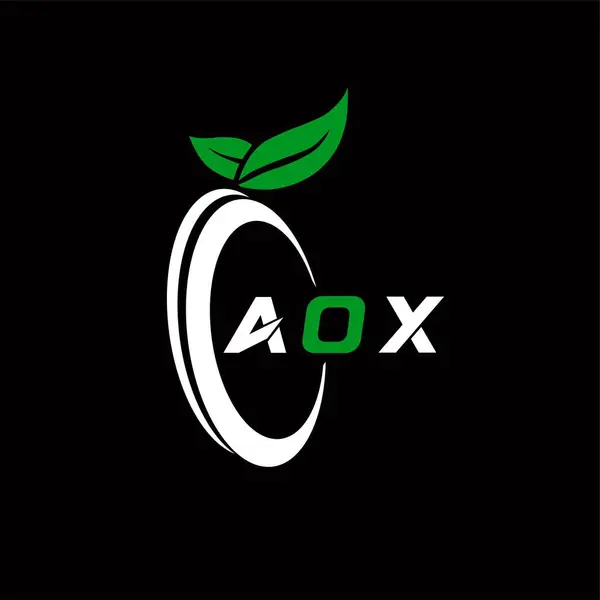 AOX yaratıcı minimalist harf logosu. AOX benzersiz vektör baş harfleri harf logosu tasarımı 