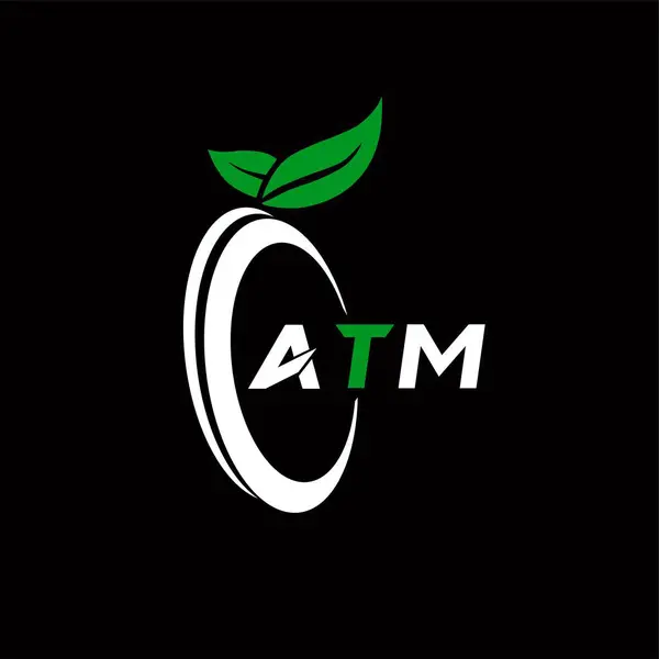 ATM yaratıcı minimalist harf logosu. ATM benzersiz vektör baş harfleri alfabe harfi logo tasarımı 