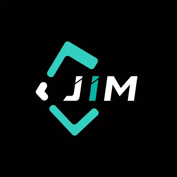 Jim yaratıcı minimalist harf logosu. JIM benzersiz vektör baş harfleri harf logosu tasarımı 