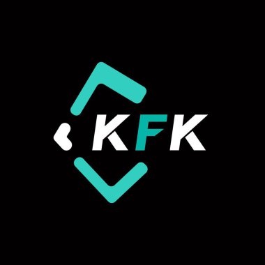 KFK yaratıcı minimalist harf logosu. KFK eşsiz vektör baş harfleri alfabe harfi logo tasarımı