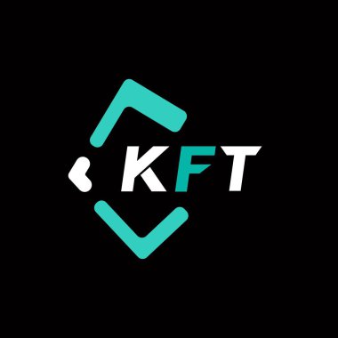 KFT yaratıcı minimalist harf logosu. KFT benzersiz vektör baş harfleri harf logosu tasarımı