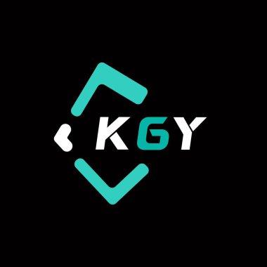 KGY yaratıcı minimalist harf logosu. KGY benzersiz vektör baş harfleri harf logosu tasarımı