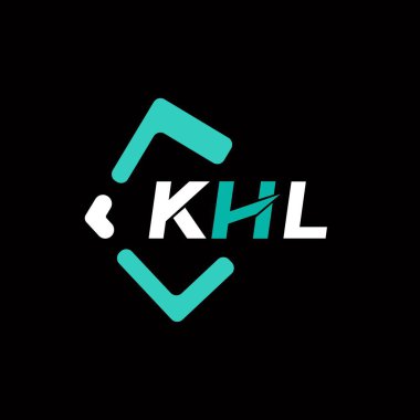 KHL yaratıcı minimalist harf logosu. KHL benzersiz vektör baş harfleri harf logosu tasarımı