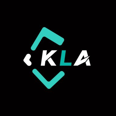 KLA yaratıcı minimalist harf logosu. KLA benzersiz vektör baş harfleri alfabe harf logosu tasarımı