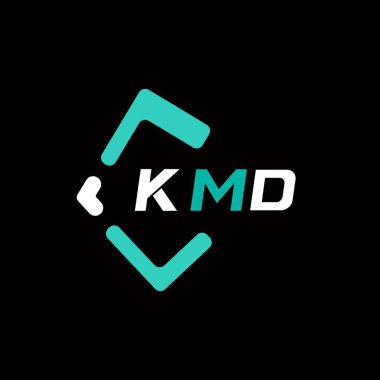 KMD yaratıcı minimalist harf logosu. KMD eşsiz vektör baş harfleri harf logosu tasarımı