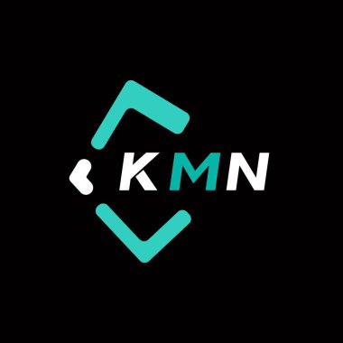 KMN yaratıcı minimalist harf logosu. KMN eşsiz vektör baş harfleri alfabe harfi logo tasarımı